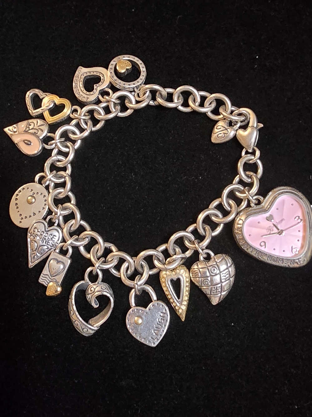 VIntage Brighton "Live in the Moment" Charm WATCH